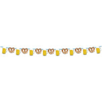 1 Girlande 10m mit hängenden Motiven Bierkrug &...