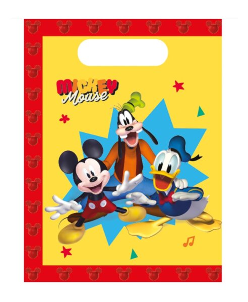 4 Papier-Partytüten Mickey Jump Into Fun