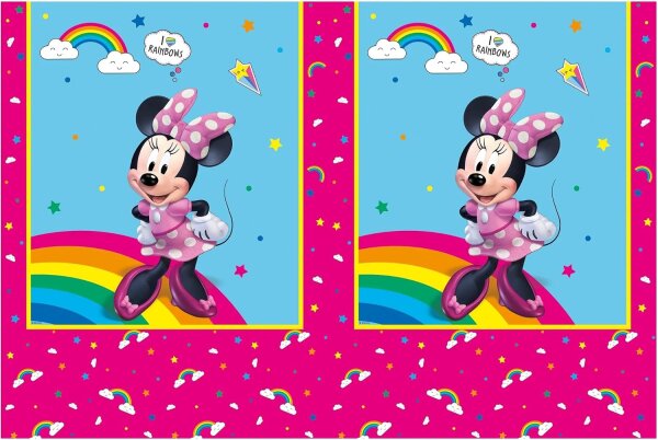Minnie-Maus RainbowTischdecke 120 x 180 cm