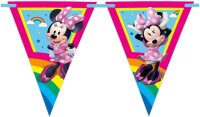 Minnie Rainbow Paper Triangle Flag Banner