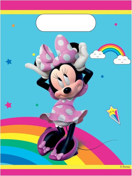 Minnie Mouse Mitgebsel für Kindergeburtstag mit Tragegriffen 17 x 25 cm
