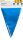 Wimpelkette Girlande Fahnenbanner  blau-weiß aus Kunststoff, 10 m