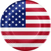 Partyteller * USA - Stars and Stripes * 10 Stück /...