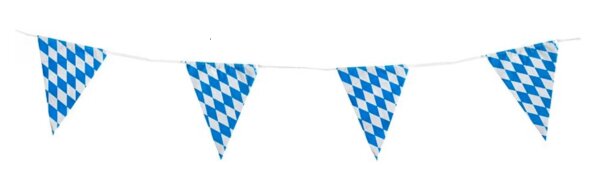 Girlande Wimpelkette "Bayrisch Blau" 4m