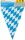 Girlande Wimpelkette "Bayrisch Blau" 4m