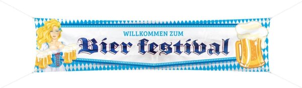 Streetbanner October Beer Festival Beer Mug Banner - 180x40 cm