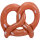 Oktoberfest aufblasbarer Brezel Braun