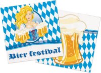 Servietten Oktober- Bierfest Bierkrug 33x33/20 St.