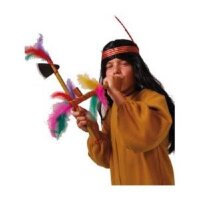 Folat Kinderperücke Indianer mit Feder - 44496
