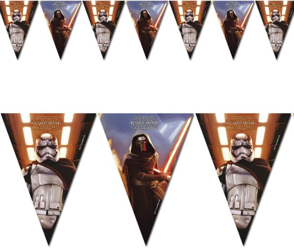 Star Wars Wimpelkette 2,3 m  7 Wimpel Girlande
