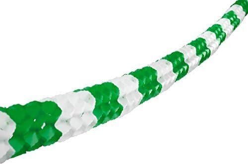 Papiergirlande * Grün-Weiß * 6 m lang