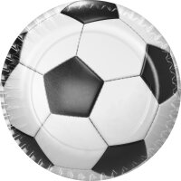 10 Partyteller *Fußball Party* mit Bio-Beschichtung...