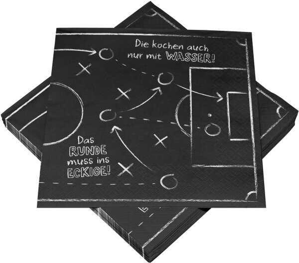 20 Servietten *Fußball Party* 3-lagig 33 x 33 cm