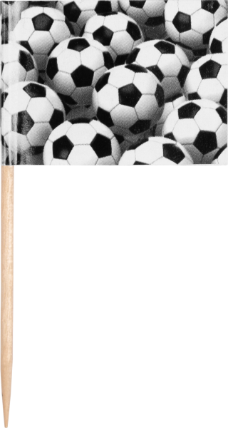 50 Deko-Picker *Fußball Party* 6,5 cm