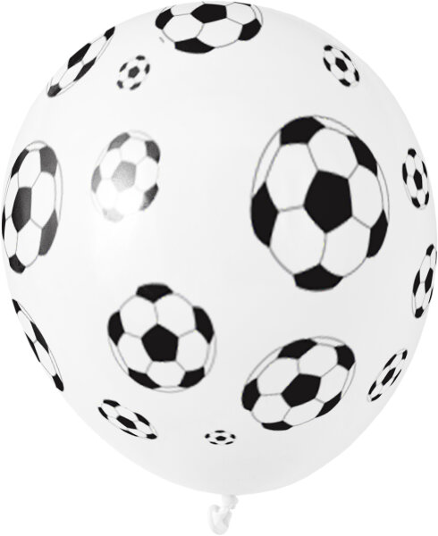 5 Luftballons *Fußball Party* Ø 25 cm