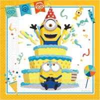 Servietten Minions 33x33cm-20 Stück Multicolor