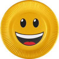 Partyteller * Smiley * 10 Stück Ø ca. 23 cm...