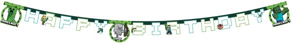 Minecraft Party Girlande
