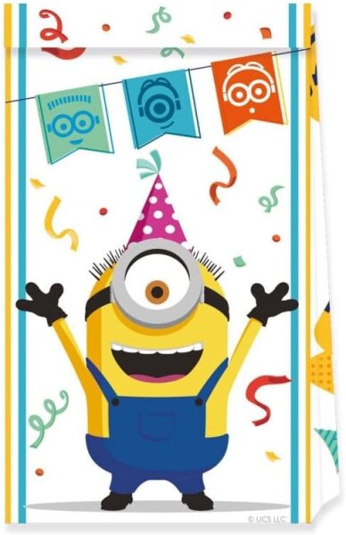 Kleine Tüten FSC Minions 4 Stück Mehrfarben