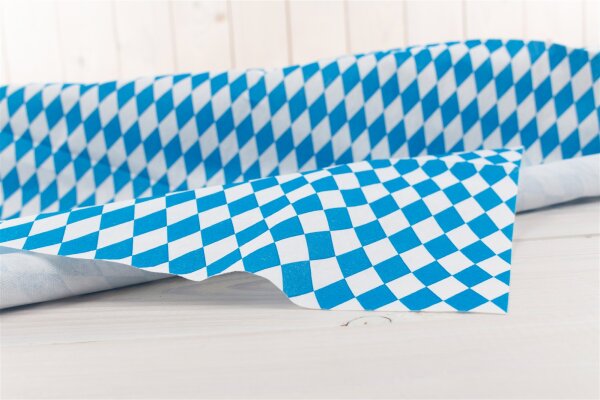 Airlaid-Mitteldecke stoffähnlich bayrisch-blau 800x800mm