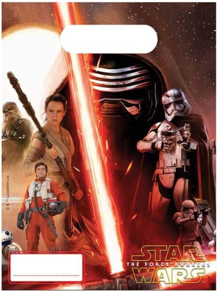 Star Wars Force Awakens Partytüten 6 Stück