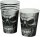 6 Totenkopf Partybecher 240 ml Tischdekoration für gruselige Halloween-Partys