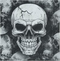 20 Totenkopf Servietten 16x16 cm Tischdekoration für...