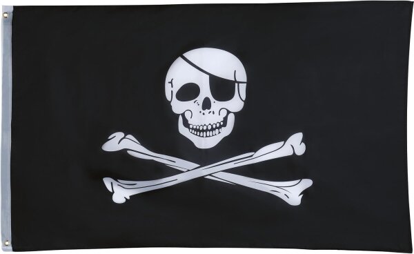 Piratenflagge 90 x 150 cm Partydekoration für Piratenfeste und Feiern