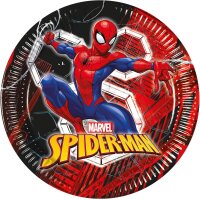 Spiderman FSC Pappteller World of Web  23 cm, 8 Stück