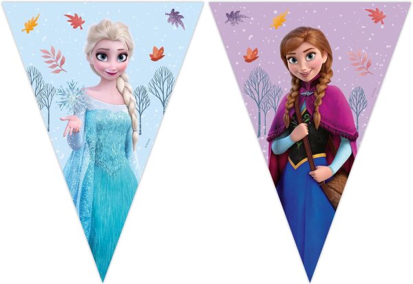 Frozen Idyllic Wonder FSC-Papier-Dreieck-Flagge Banner (9 Flaggen) 1 Stück