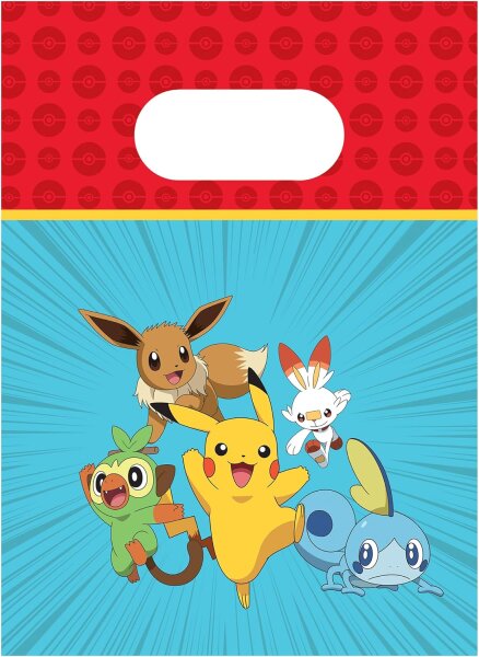 4 Partytüten Papiertüten * POKEMON * für Mitgebsel zum Kindergeburtstag und Party
