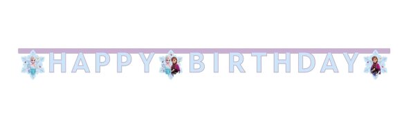 Frozen Idyllic Wonder FSC "Happy Birthday" gestanztes Papierbanner