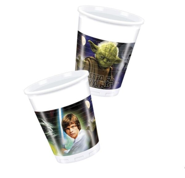 Star Wars Kunststoffbecher 200 ml Helden und Bösewichte, 8 Stück