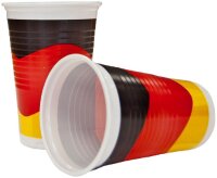 10 Partybecher "Deutschland" 0,2 ltr. Kunststoff