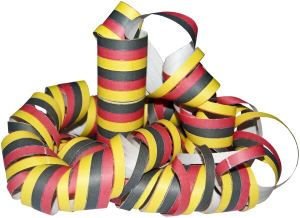 Luftschlangen "Deutschland" 3 x 18 Rollen