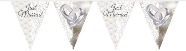 Wimpelkette Girlande Just Married NW 10mtr
