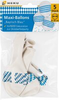 Heku GmbH Maxi Ballons Bayrisch Blau 5 Stück