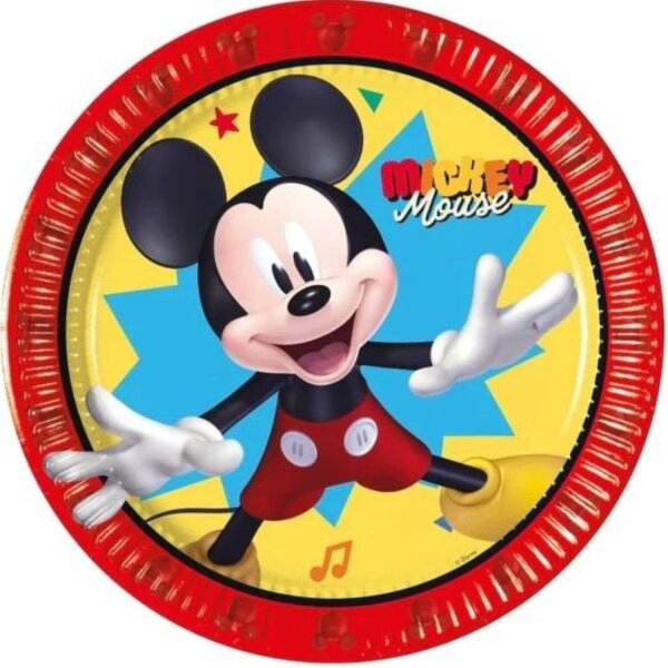 Disney 8 Pappteller Mickey Jump Into Fun Ø 20 cm
