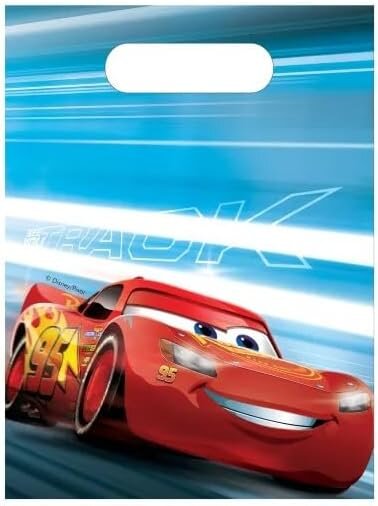6 Disney Cars Lightning McQueen Geschenktüten, 17 x 25 cm