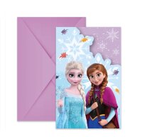 Procos Frozen Idyllic Wonder Einladungskarten, 6 Stück