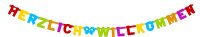 Letter Banner / Girlande HERZLICH WILLKOMMEN