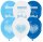 8 Luftballons Bavaria Bayrisch-Blau Ø 30 cm
