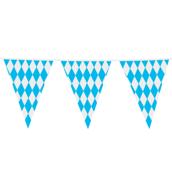 Riesengirlande XXL Bavaria Bayrisch-Blau 10m lang Flags 30x45cm