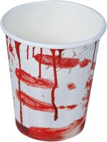 6 Trinkbecher mit Bluteffekt  240 ml Tischdekoration...