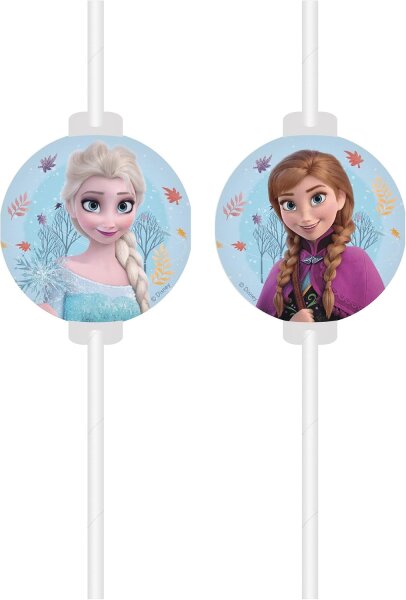 4 Papier Trinkhalme Frozen Idyllic Wonder