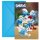 6 Einladungskarten The Smurfs mit Umschläge