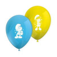 8 Luftballons The Smurfs Ø 28cm