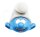 6 Party-Masken The Smurfs Stanzschnitt