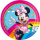 Minnie Mouse Rainbow Partyteller 8 Stück Ø 20 cm