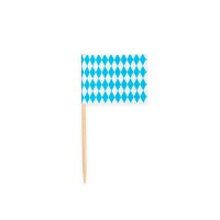 50 Flaggen Deko Picker Bayrisch Blau Oktoberfest